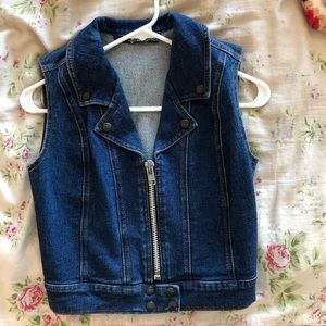 Vintage Lip Service Denim Vest